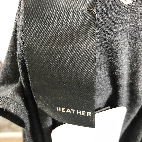 Heather By Bordeaux Heather Black Asymmetric Layer Tee Maxi Dress Size Med - Picture 2 of 7